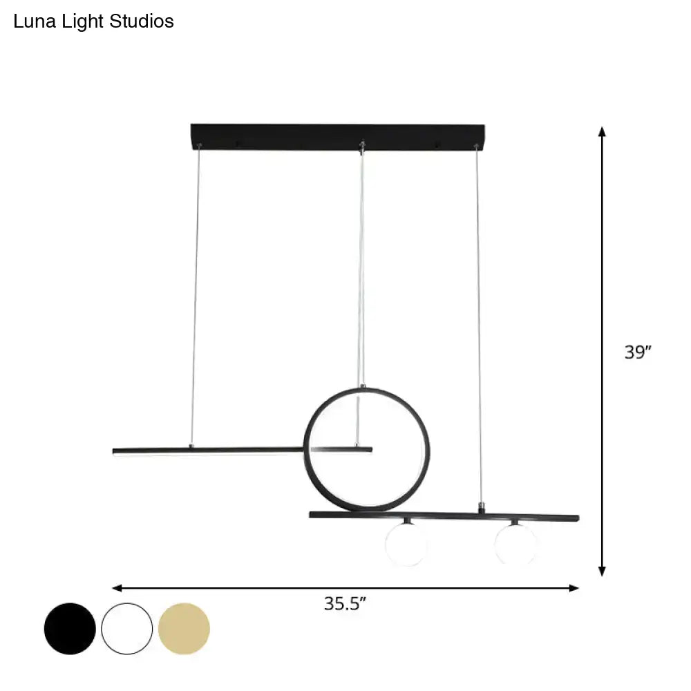Black Gold Ring Ceiling Light