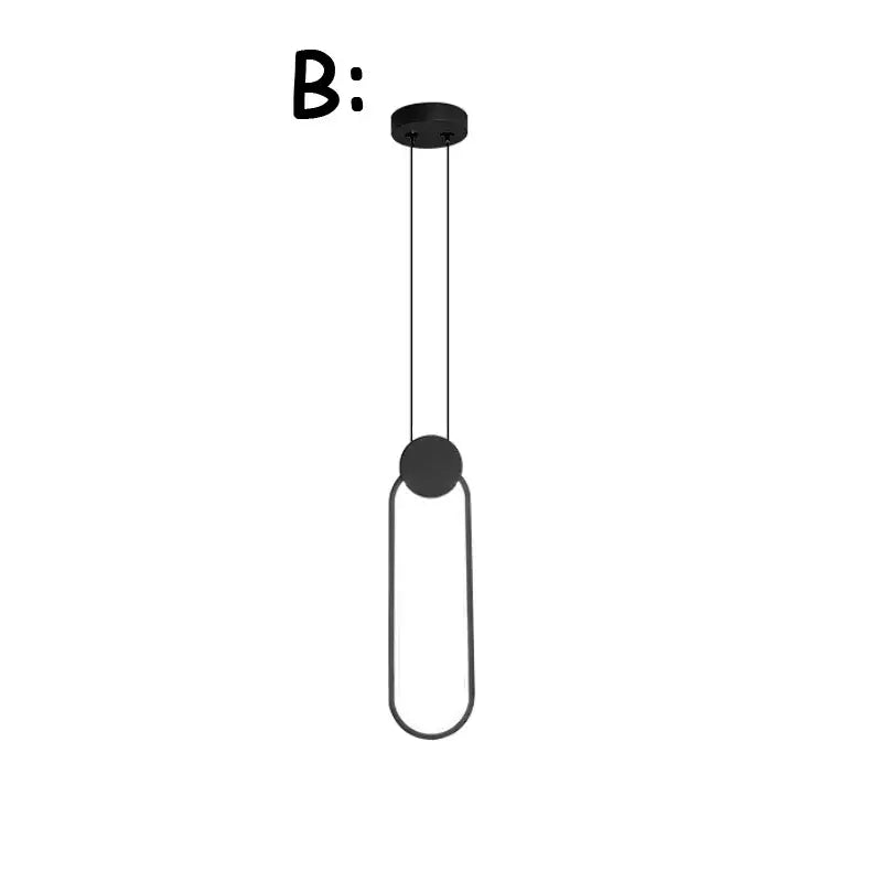 Black Ring Pendant Lamp