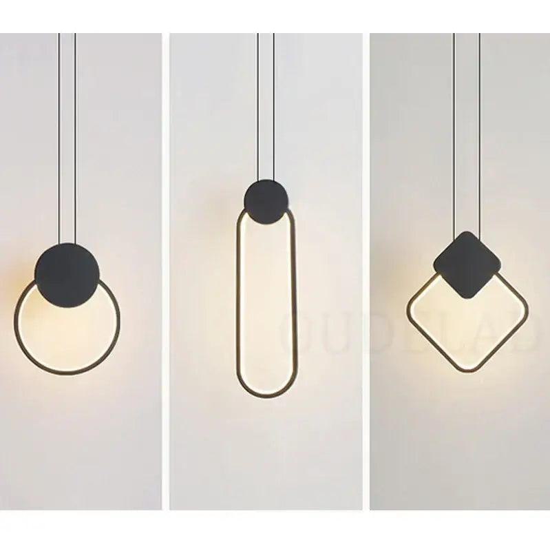 Black Ring Pendant Lamp