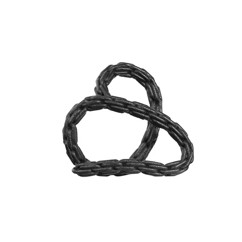 Black Gold Knot Sculpture