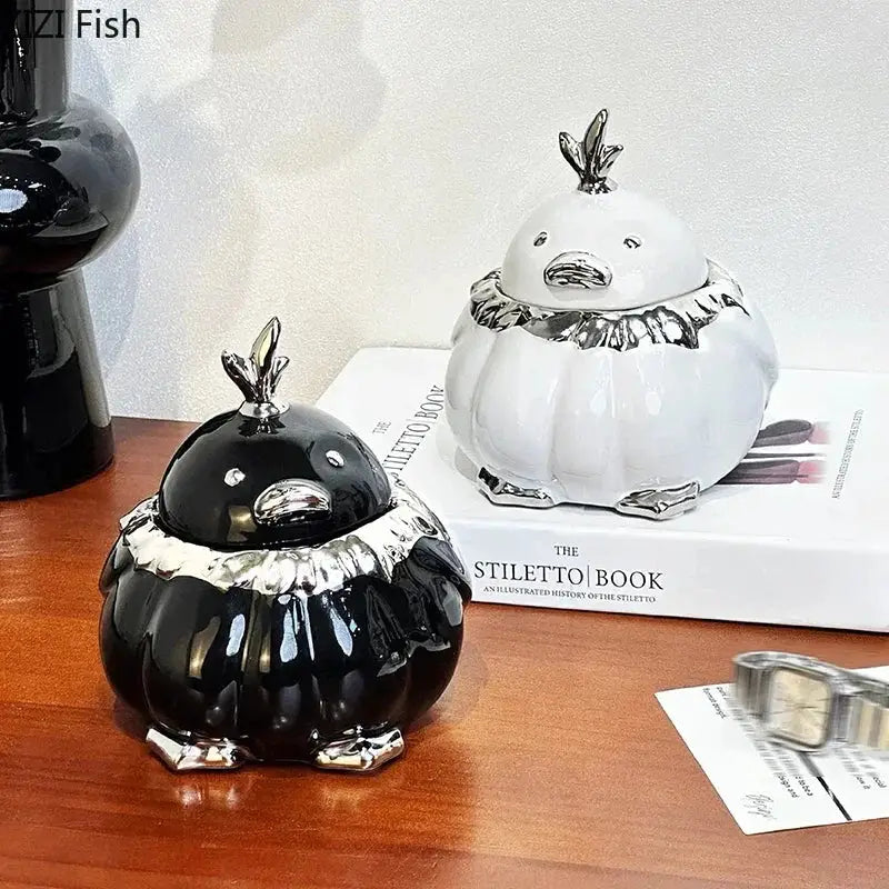 Black Duck Ceramic Ashtray