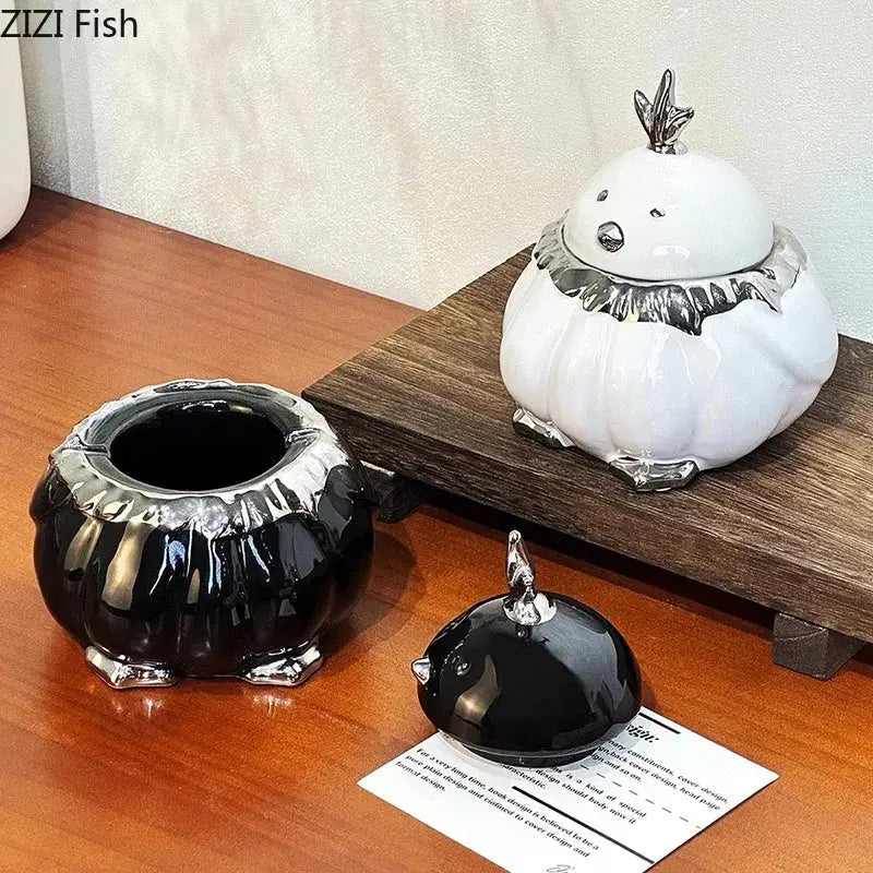 Black Duck Ceramic Ashtray