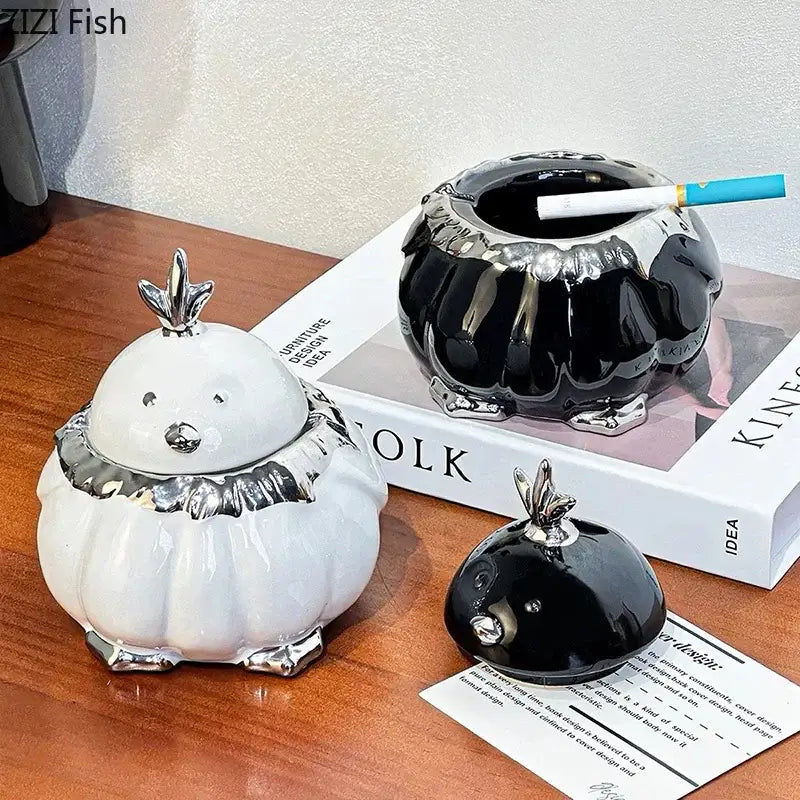 Black Duck Ceramic Ashtray