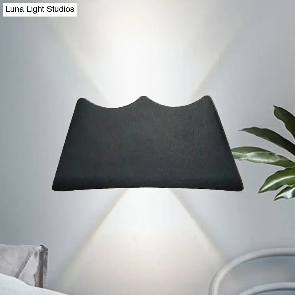 Black LED Trapezoid Wall Sconce