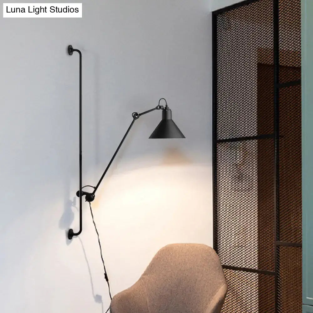 Black Articulated Wall Lamp