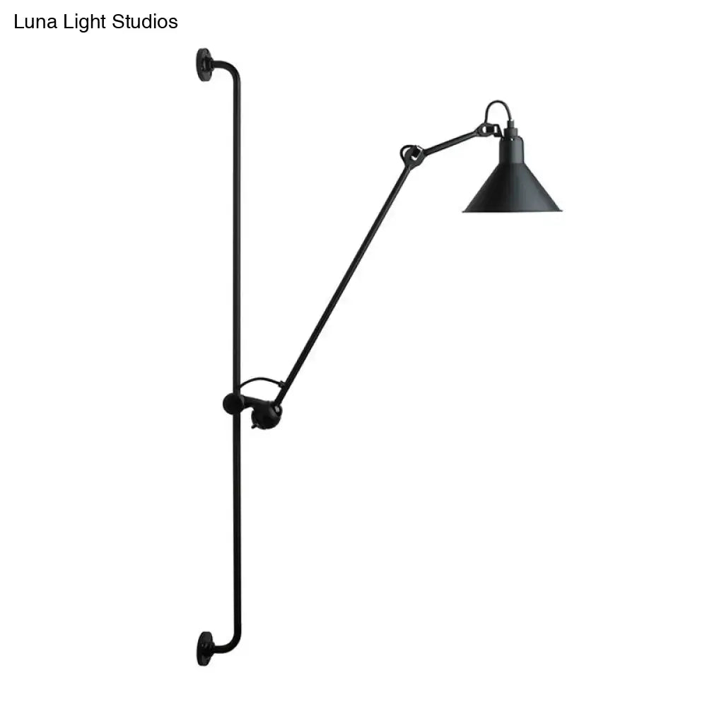 Black Articulated Wall Lamp