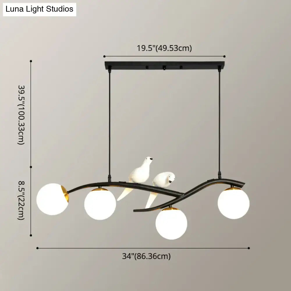 Black Linear Pendant Light