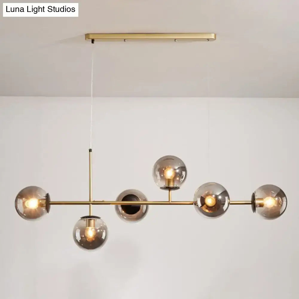 Black Linear Pendant Light