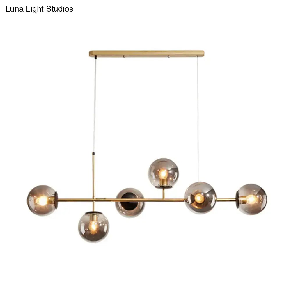 Black Linear Pendant Light