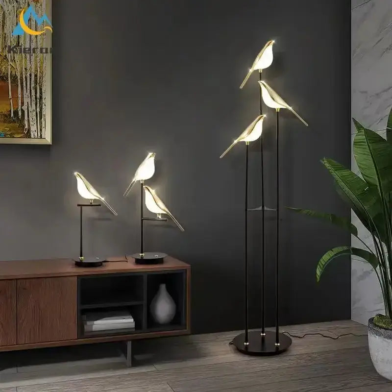 Black Crow LED Floor Lamp