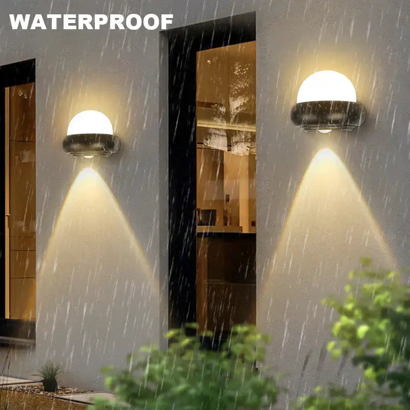 Black Dome LED Wall Lamp