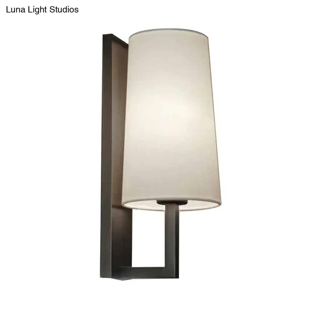 Chrome Fabric Wall Lamp