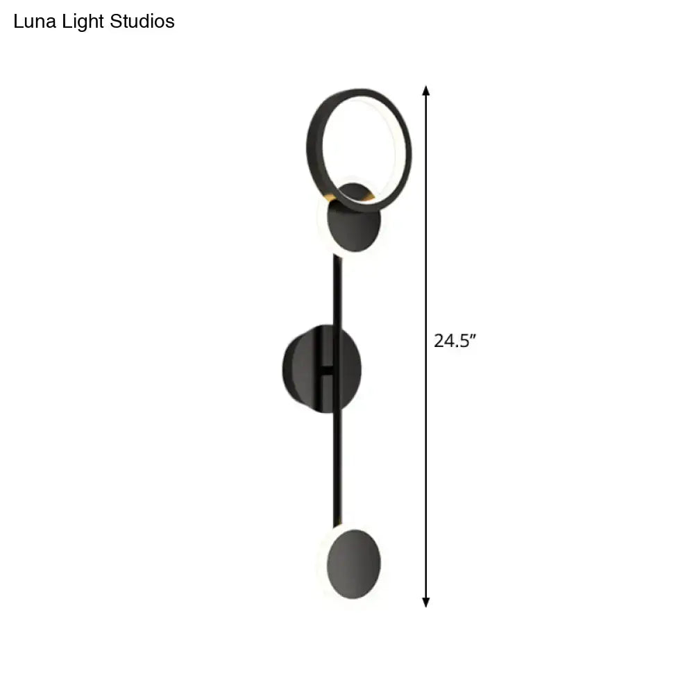 Black Metallic Wall Sconce