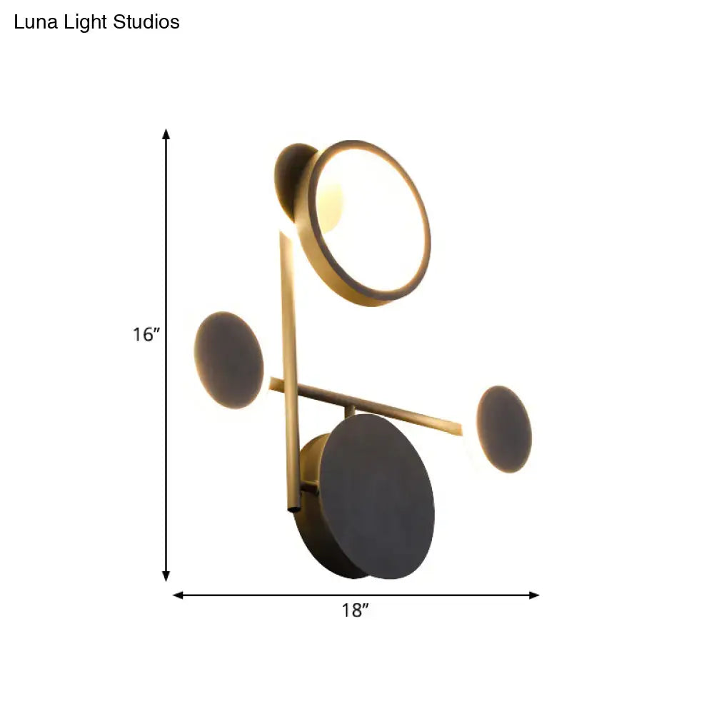 Black Metallic Wall Sconce