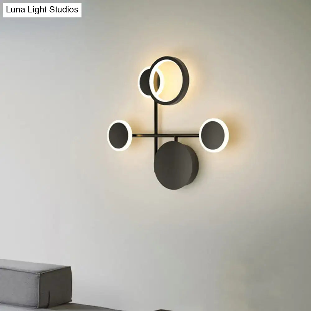 Black Metallic Wall Sconce