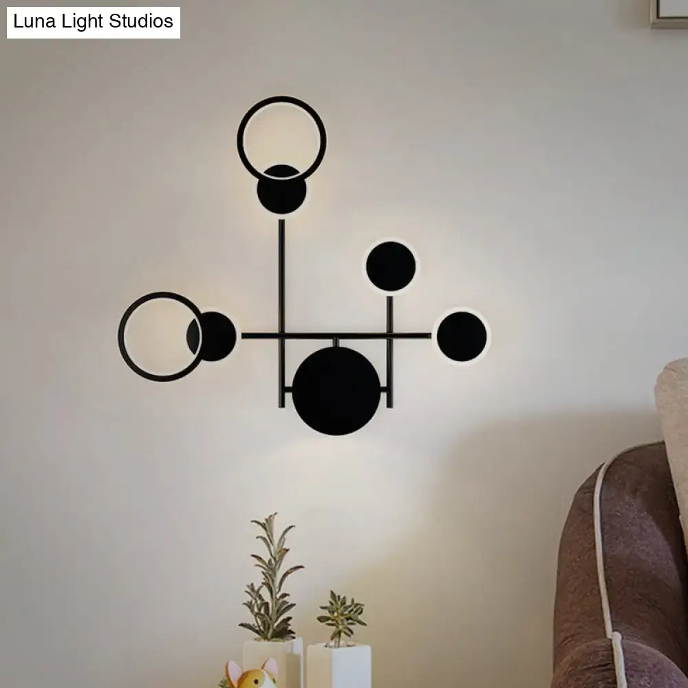 Black Metallic Wall Sconce