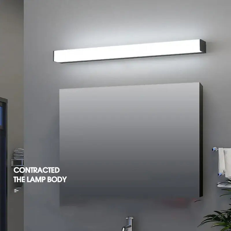 Black Rectangular Wall Lamp Aluminum Acrylic