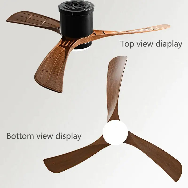 Black Wood 46-Inch LED Ceiling Fan