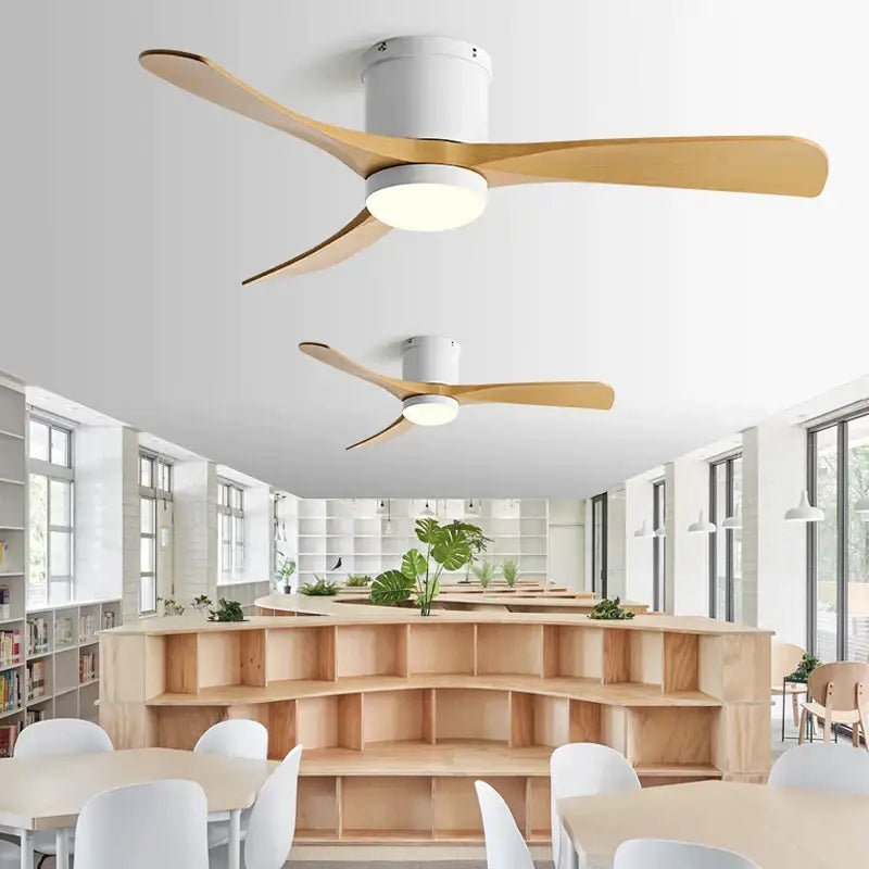 Black Wood 46-Inch LED Ceiling Fan