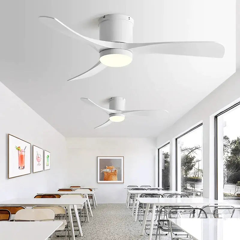 Black Wood 46-Inch LED Ceiling Fan