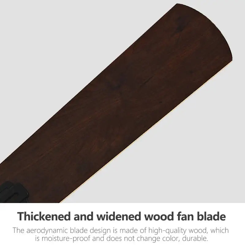 Black Wood Multi-Color Ceiling Fan Light