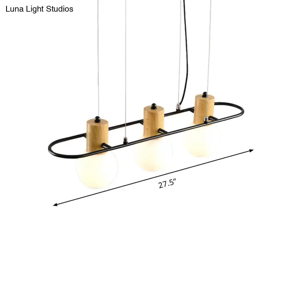 Black Orb Pendant Light