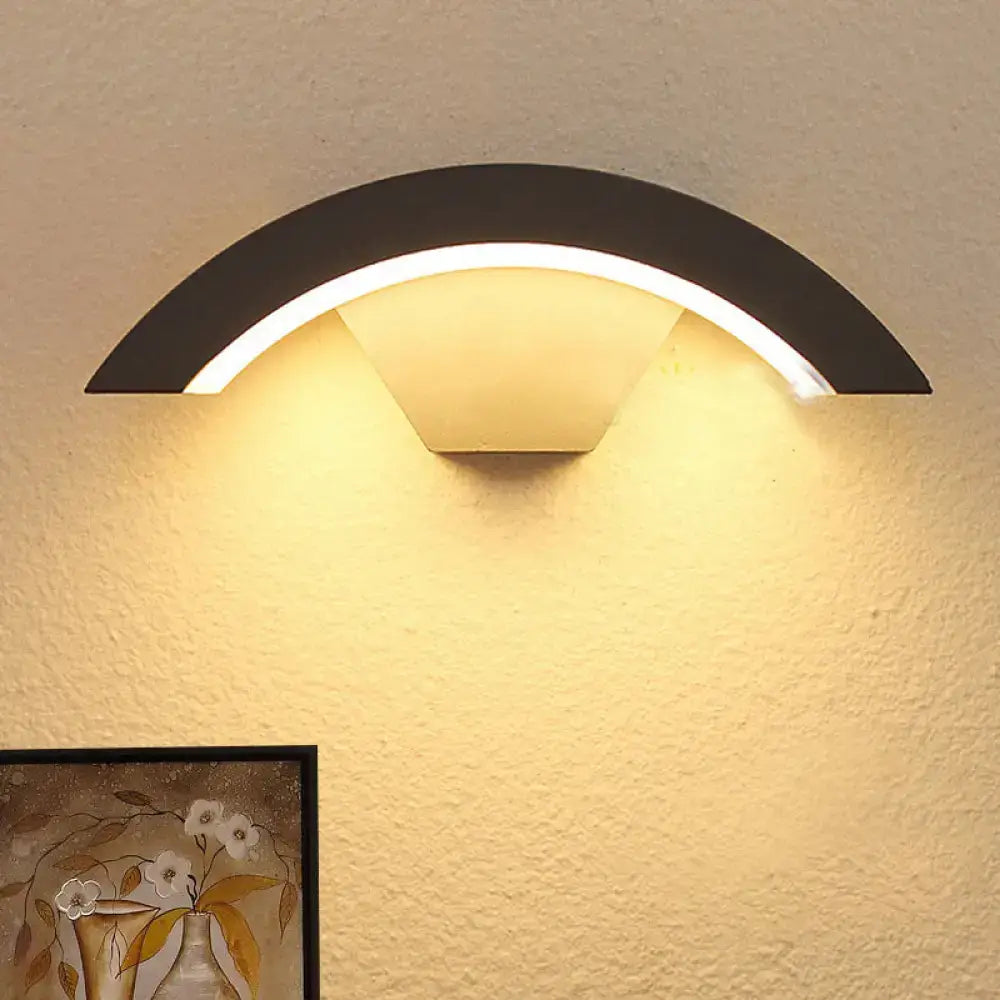 Black Arc Wall Sconce