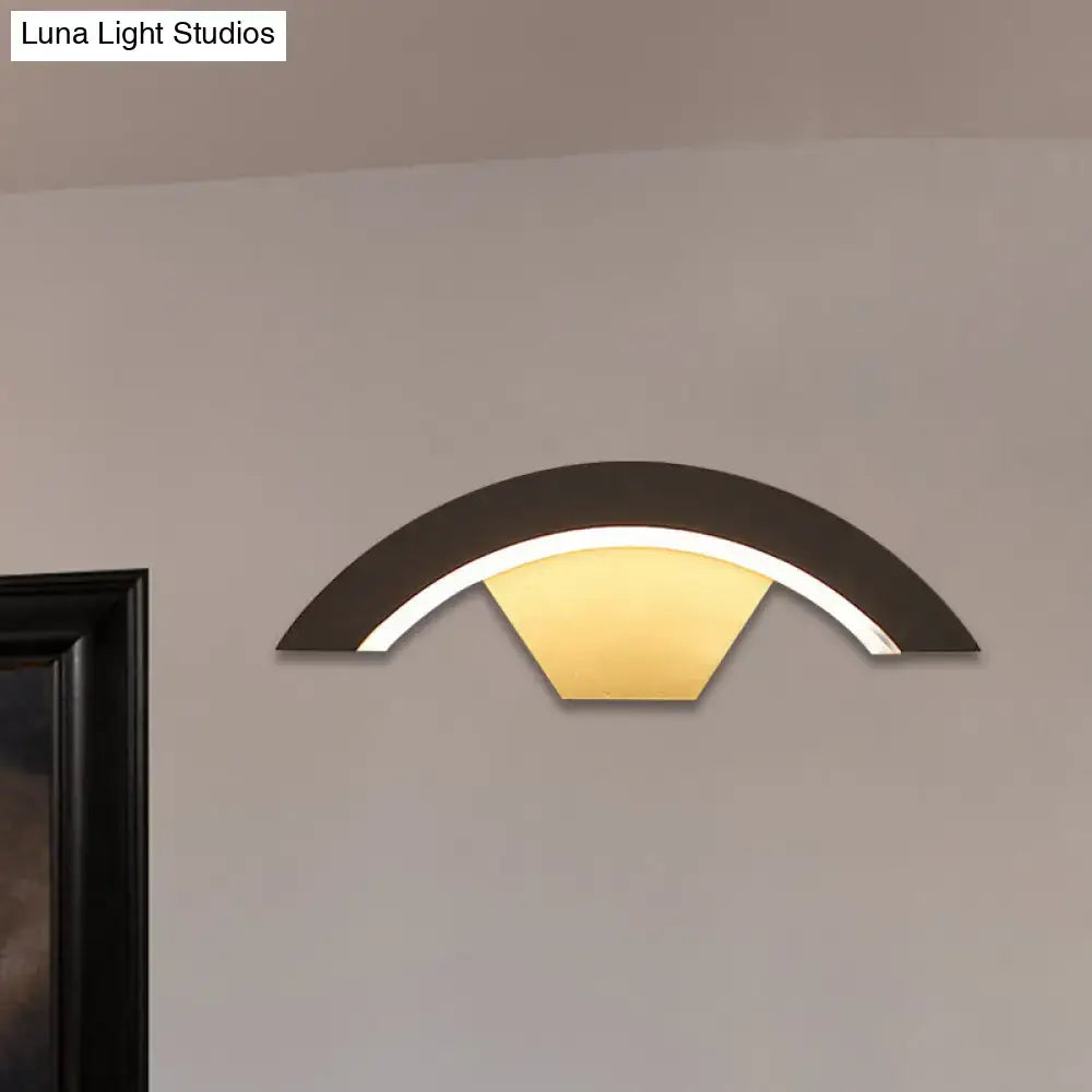Black Arc Wall Sconce