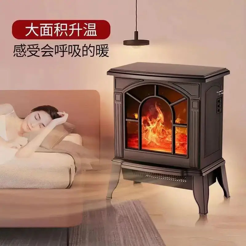 Black Arched Electric Fireplace