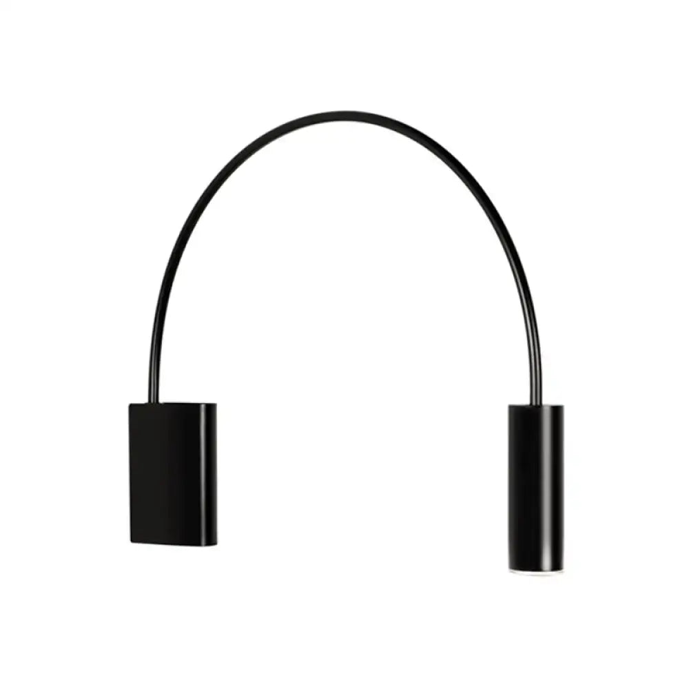 Black Arched LED Wall Light