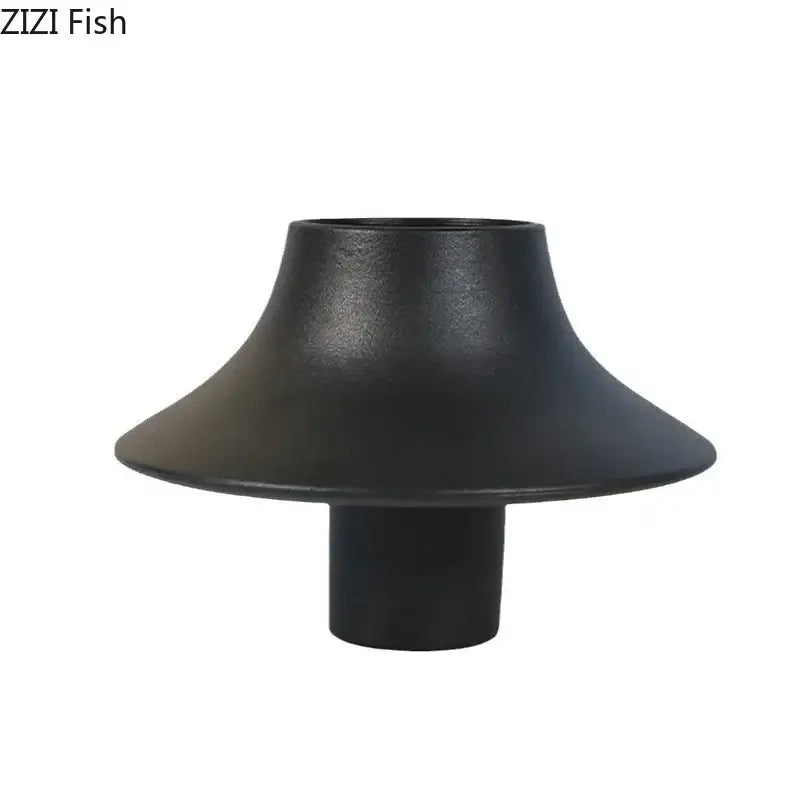 Black Ceramic Vase