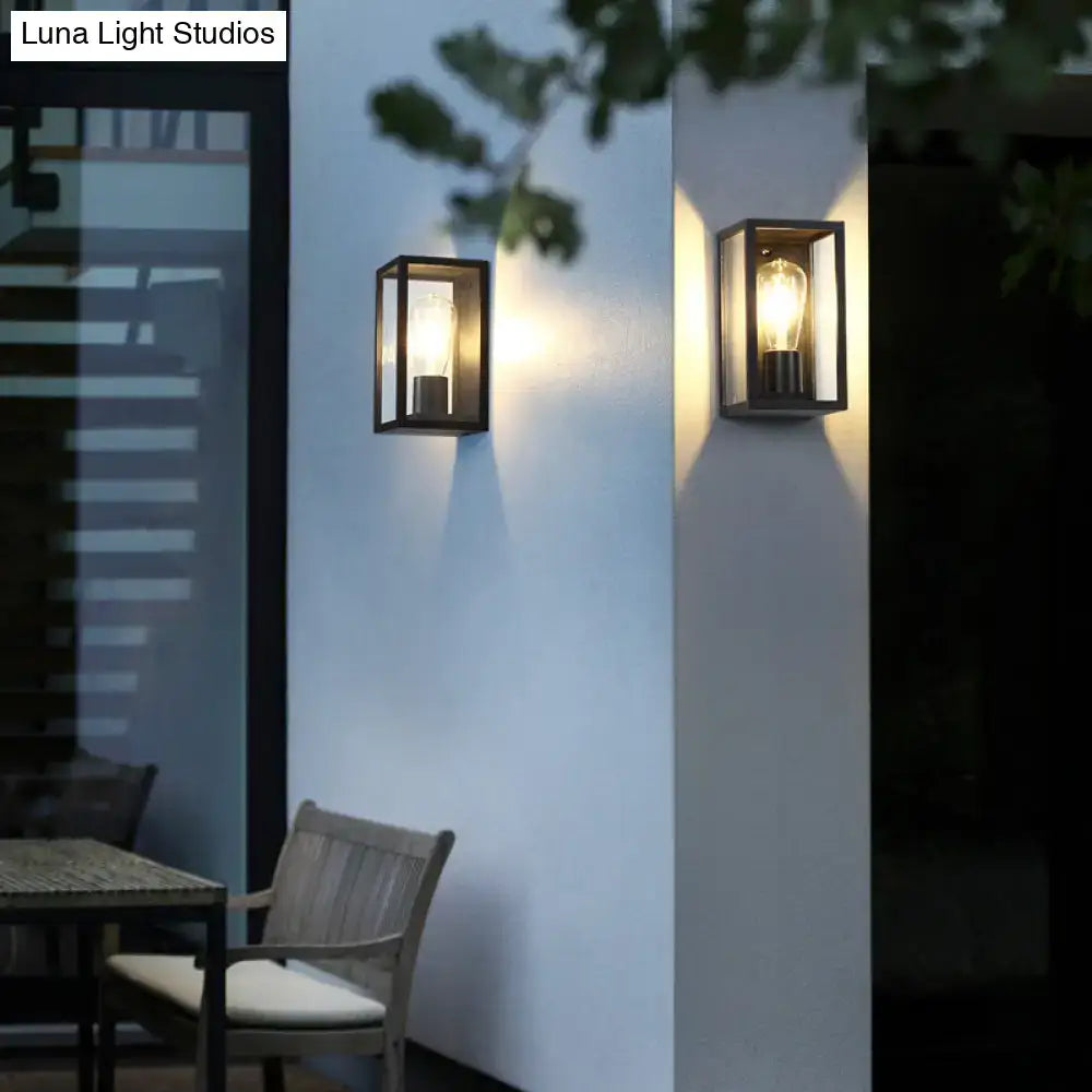 Black Box Outdoor Sconce