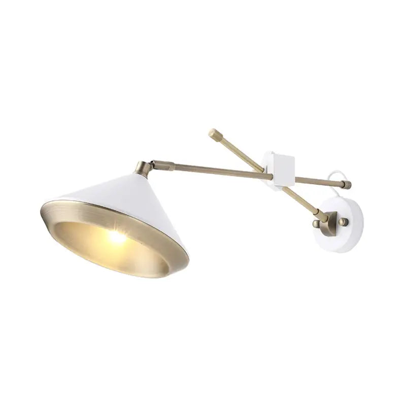 Black Brass Arm Wall Sconce