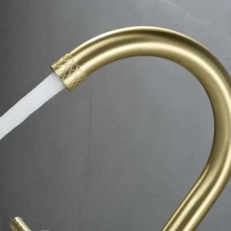 Black Brass Basin Faucet with Waterfall Effect