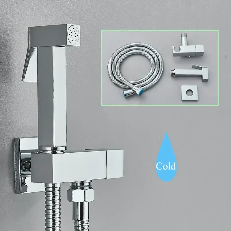 Black Brass Bidet Faucet