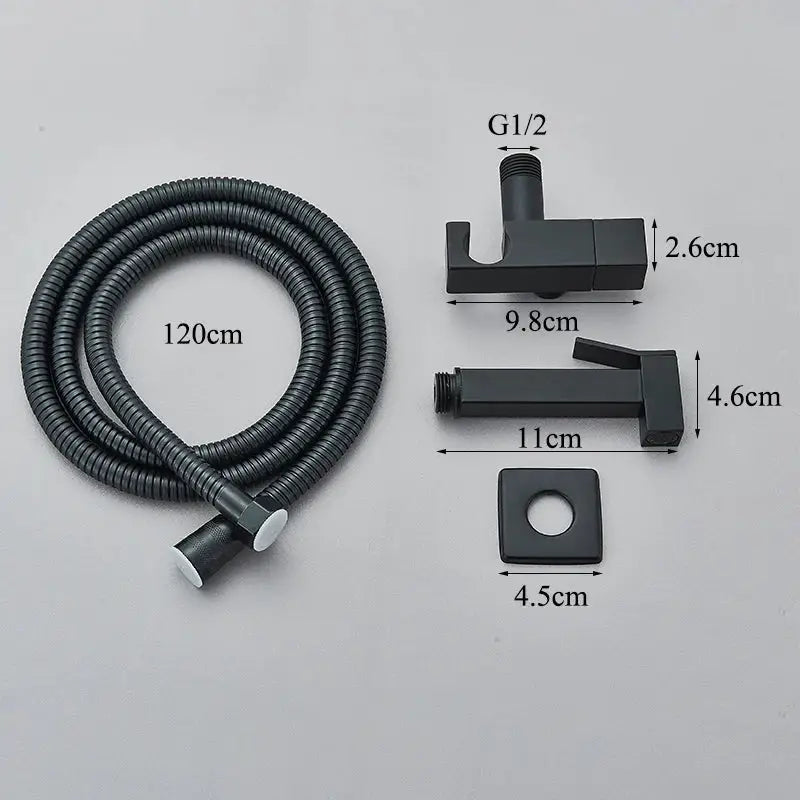 Black Brass Bidet Faucet