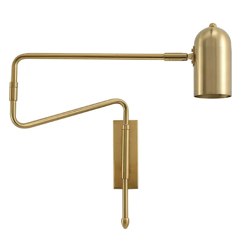 Black Brass Long-Arm Lamp