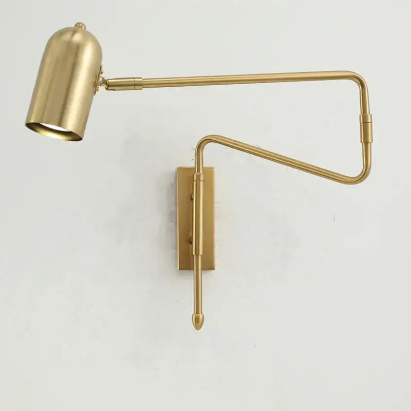 Black Brass Long-Arm Lamp