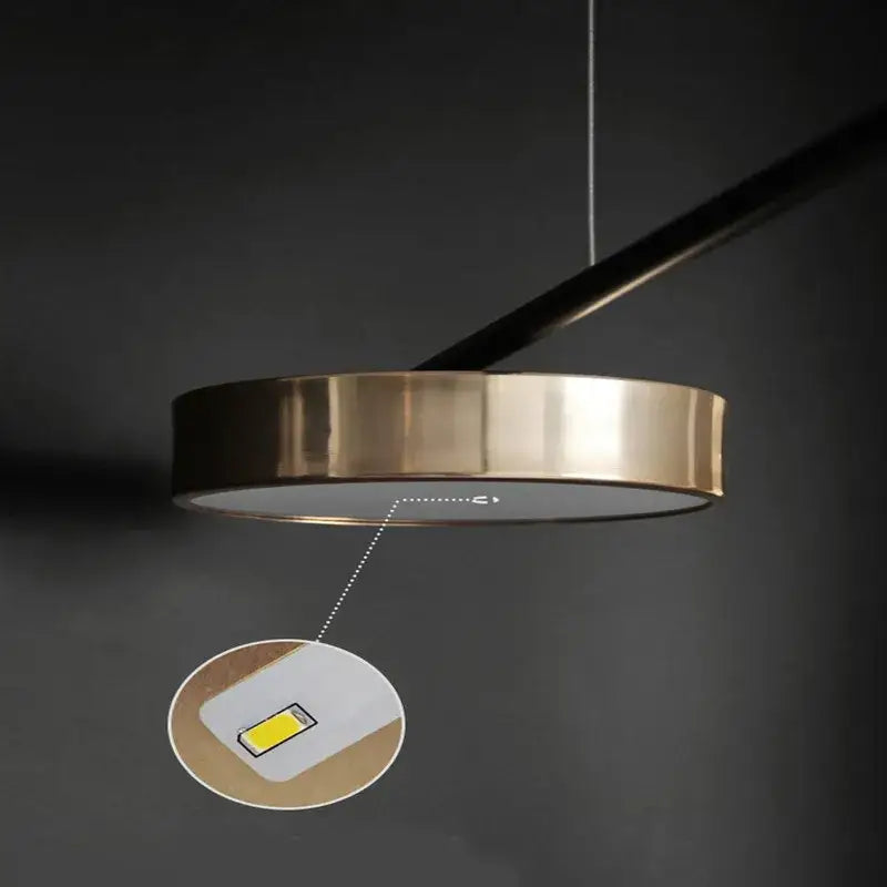 Black Brass Geometric Chandelier