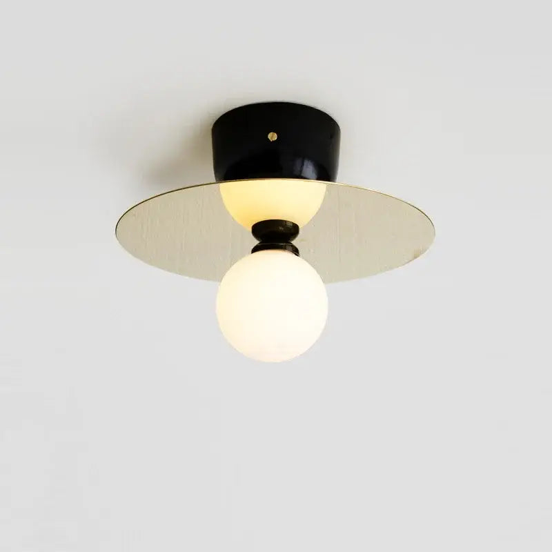 Brass Glass Wall Light for Bedrooms and Dining Areas