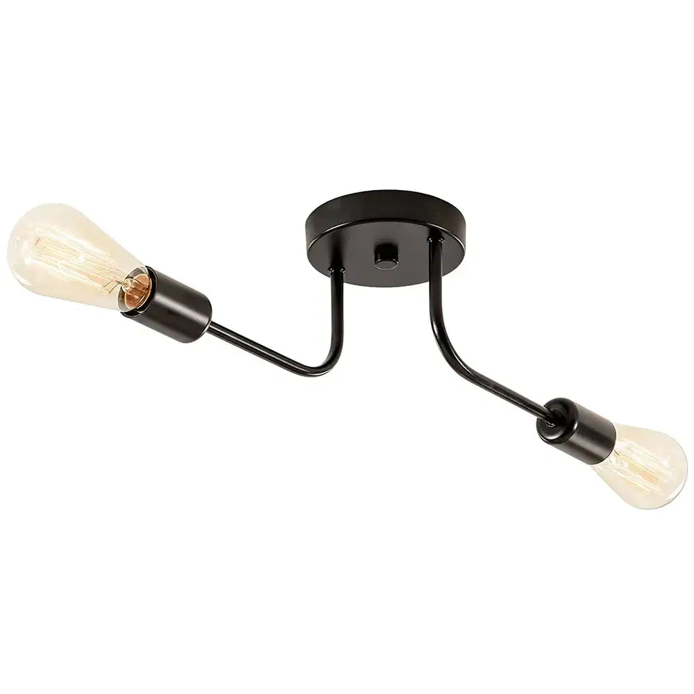 Brass Industrial Chandelier with LED Lighting