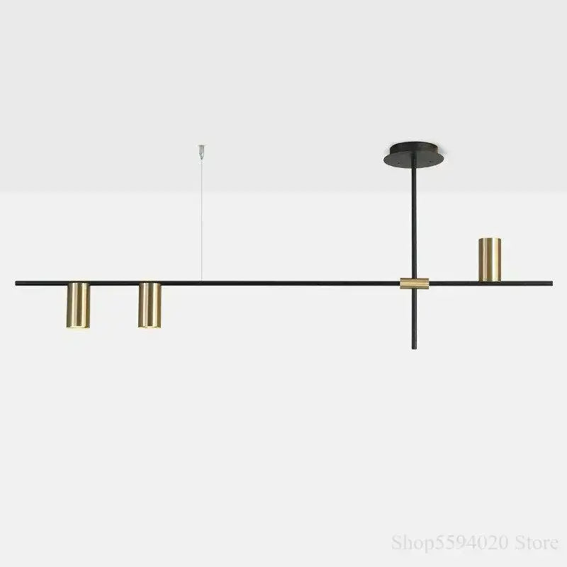 Black Minimalist Pendant Light 12-Head