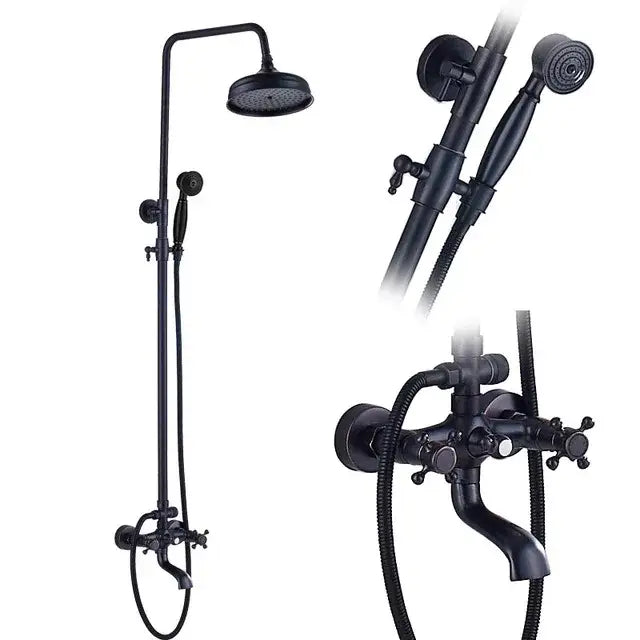 Black Brass Shower Mixer