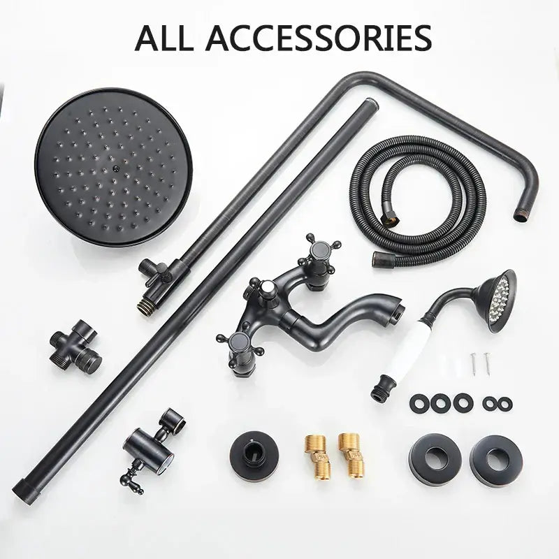 Black Brass Shower Mixer