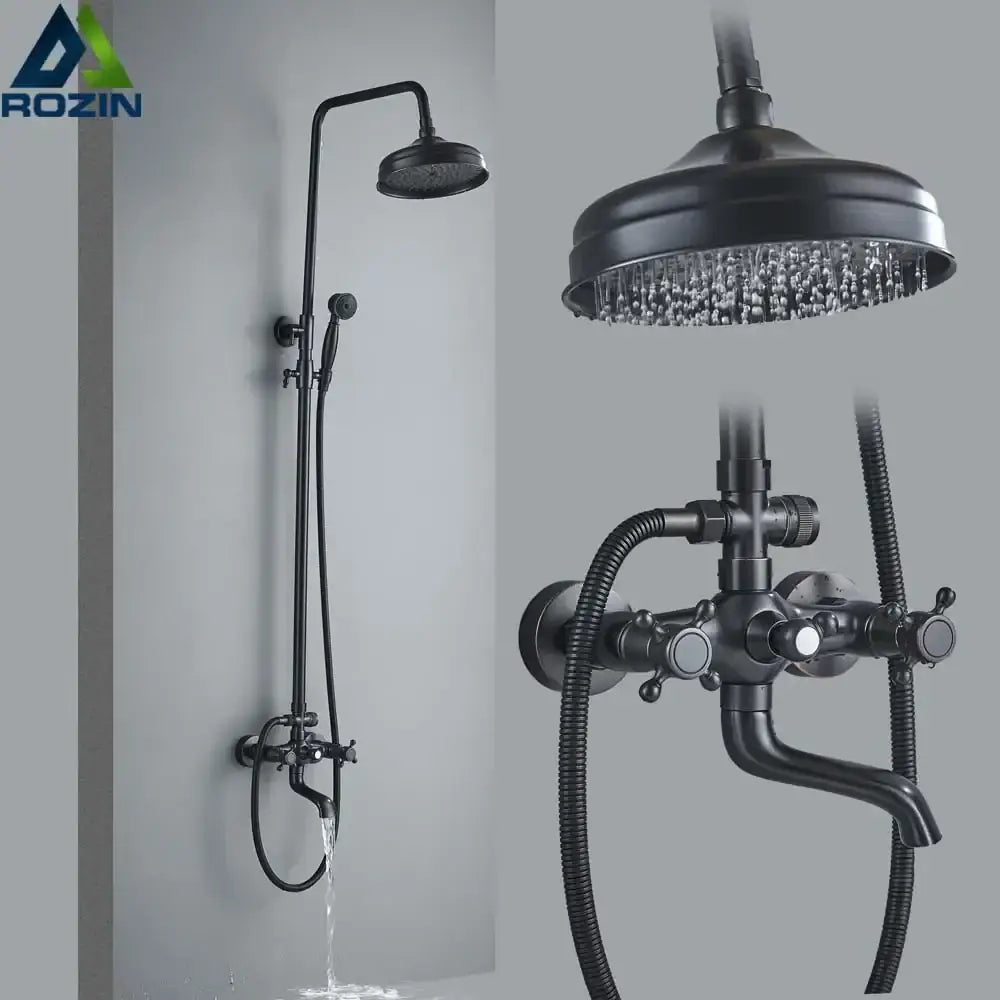 Black Brass Shower Mixer