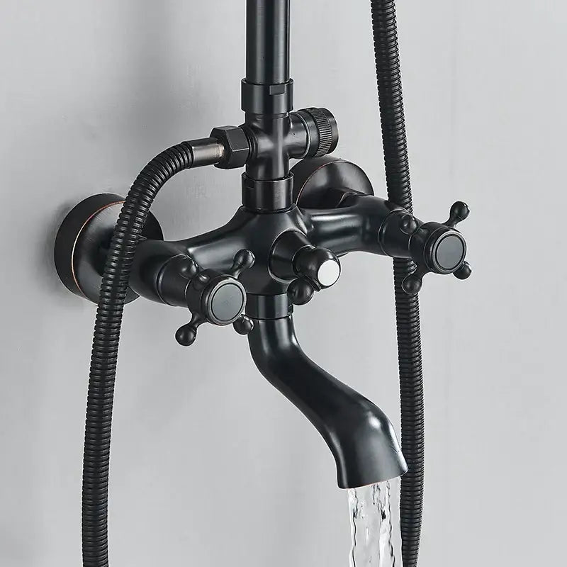 Black Brass Shower Mixer
