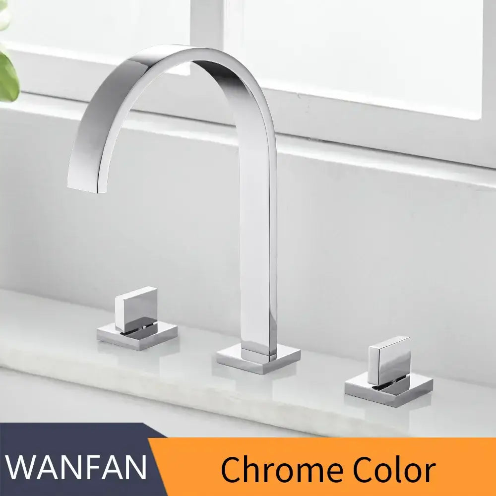 Black Brass Double Faucet