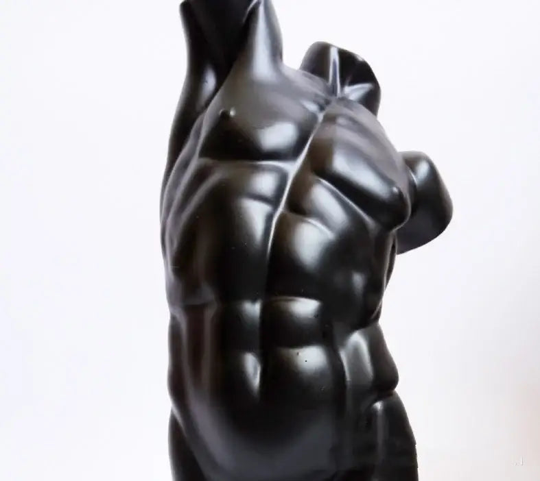 Black Resin Male Sculpture