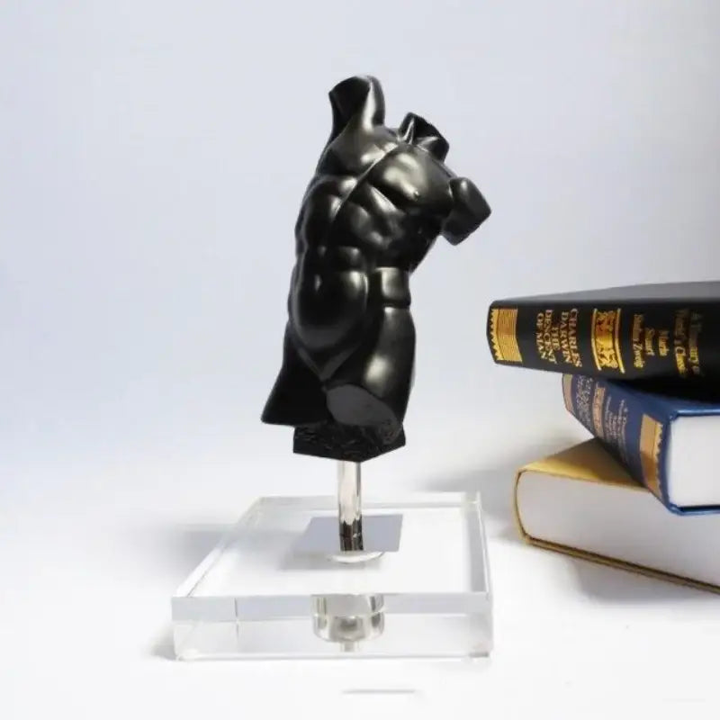 Black Resin Male Sculpture