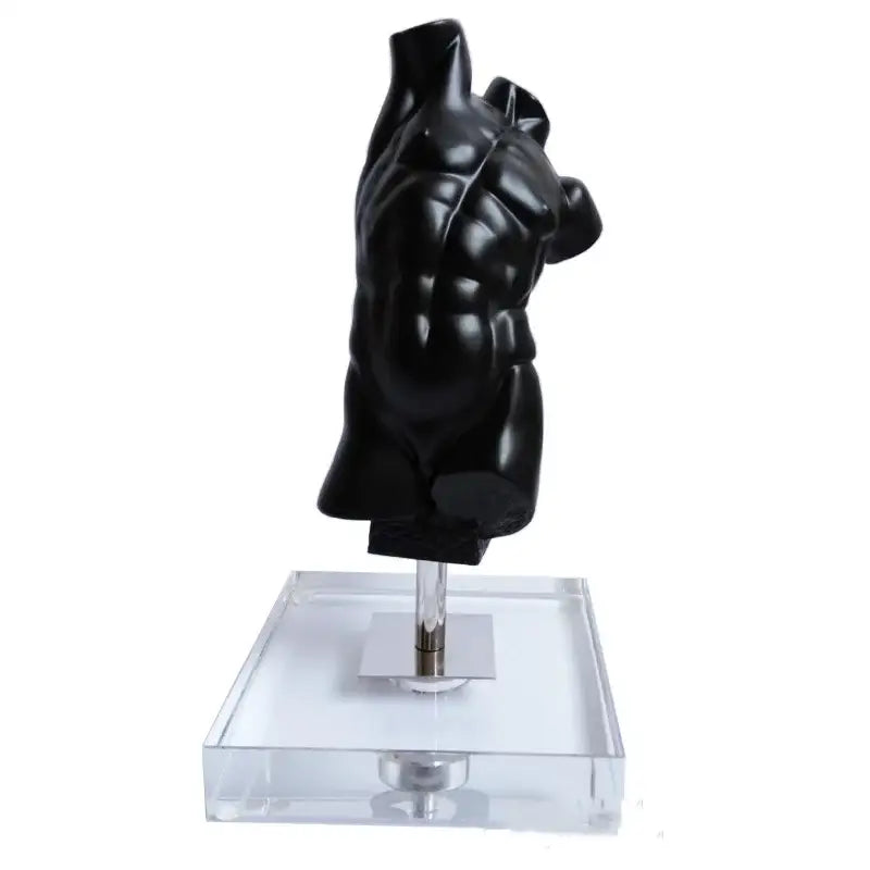 Black Resin Male Sculpture